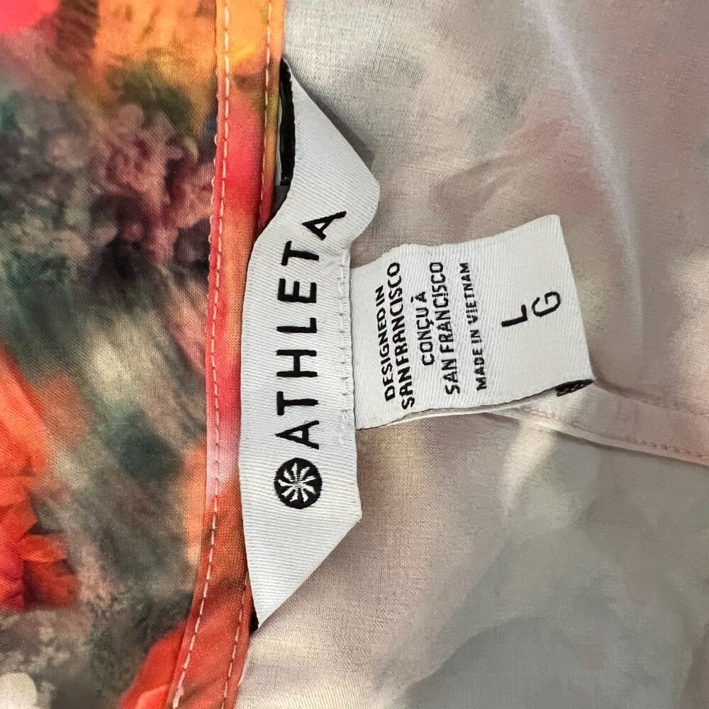 NWOT Athleta Marlow Romper, Renewed Bloom Pink SIZE L - Picture 6 of 7